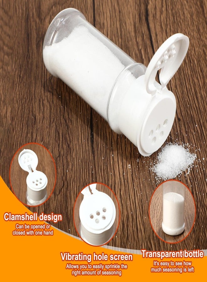 Amyhill 100 Pcs Plastic Spice Bottles Spice Jars Seasoning Jars Shaker Plastic Jars 3.3 Oz/ 100ml Seasoning Shaker with Shaker Lids(White Lid) - Image 3