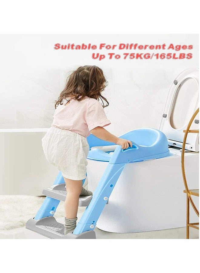 MIXDE Potty Training Seat with Step Stool Ladder,Potty Training Toilet for Kids Boys Girls, Toddlers-Comfortable Safe Potty Seat with Anti-Slip Pads (Pink) - Image 5