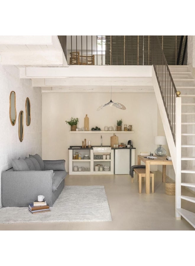 اتموسفيرا 195229 ليفيا مرآة خشب بيج 75 × 45 سم - Image 3