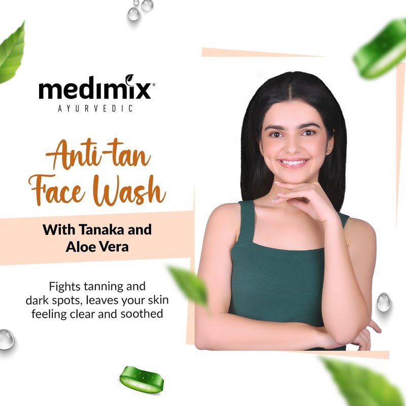 Medimix Ayurvedic Anti Tan Face Wash, 100ml (Pack of 2) - Image 2