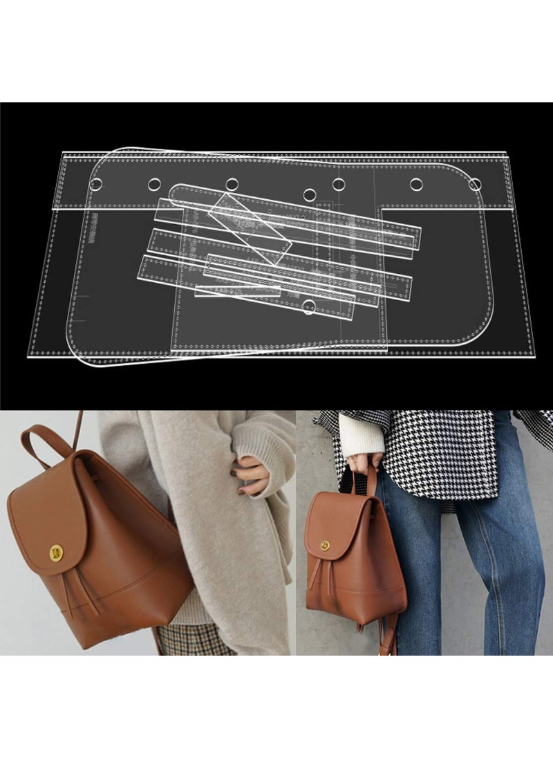 BAENRCY BAENRCY Acrylic Backpack Template  Leather Pattern  669x826x393 Inch 