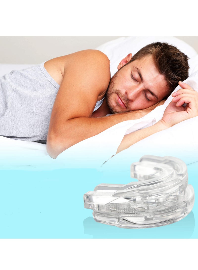 Excefore Anti Snoring Device, Helps Stop Snoring Anti Snoring Mouthpiece, Snoring Solution Sleeping Bite Guard, Comfortable and Adjustable Grinding Mouthpiece - Image 1