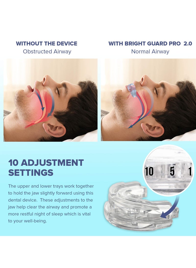 Excefore Anti Snoring Device, Helps Stop Snoring Anti Snoring Mouthpiece, Snoring Solution Sleeping Bite Guard, Comfortable and Adjustable Grinding Mouthpiece - Image 2