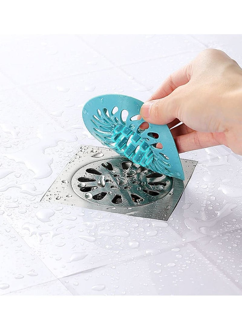 Sink Strainer, Silicone Drain Hair Catcher, Bathroom Shower Stopper, Protectors, Cover Trap Easy to Install and Clean (4 Pack) - Image 3