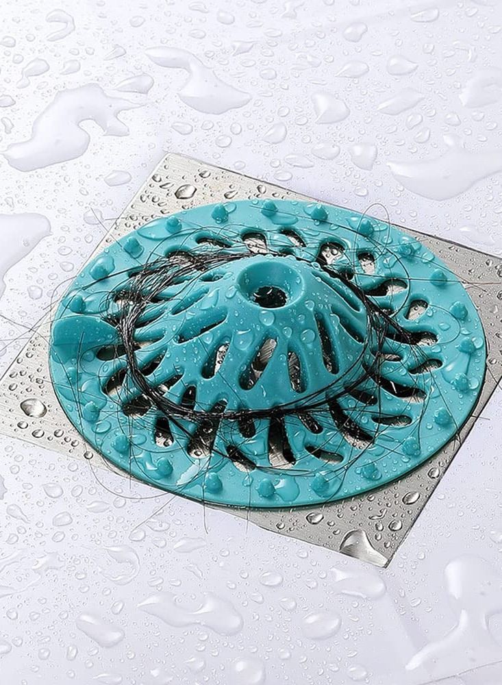 Sink Strainer, Silicone Drain Hair Catcher, Bathroom Shower Stopper, Protectors, Cover Trap Easy to Install and Clean (4 Pack) - Image 5