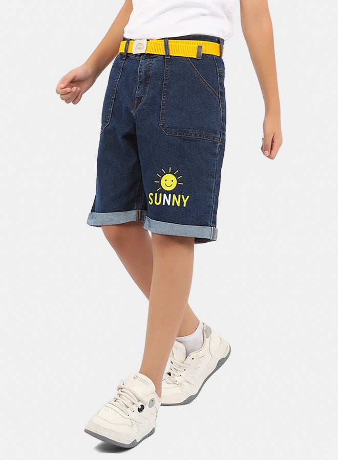 EGY WEAR Boys blue denim shorts - Image 2