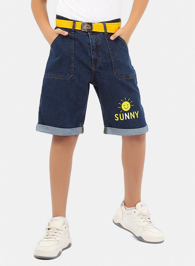 EGY WEAR Boys blue denim shorts - Image 1