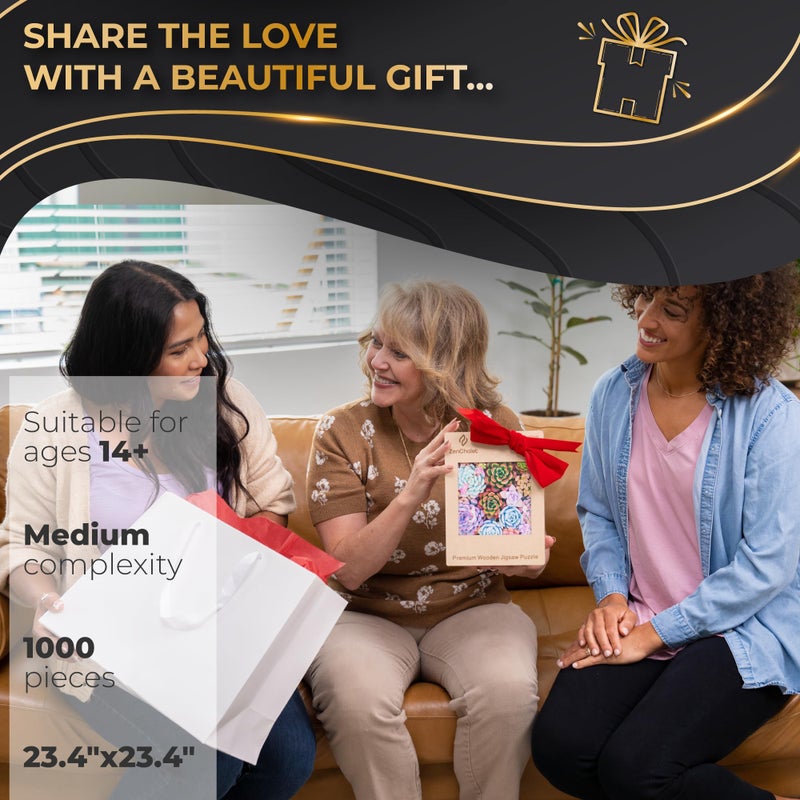 Zenchalet النضرة الإحساس بالألغاز بانورامزو 1000 قطعة | لتحسين المزاج والتركيز - Image 4