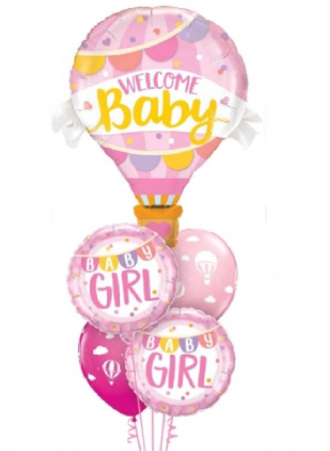 ذا بارتي بوبير Baby Girl Round Foil Balloon - Image 2
