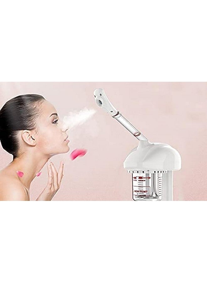 Labros Labros Mini (Ozone) Steamer For Prevention Facial Steamer|With Extendable Arm Ozone Table Top Mini Spa Face Steamer Design For Personal Care Use At Home Or Salon|White - Image 1