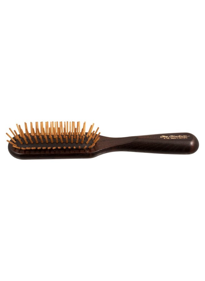 Chris Christensen Chris Christensen Dog Brush, 20 mm Oblong, Wood Pin Series, Groom Like a Professional, Readl Wood Pins, 100% Static-Free, Redistribute Natural Oils into Coat, Reduces Painful Pulling  - Image 3