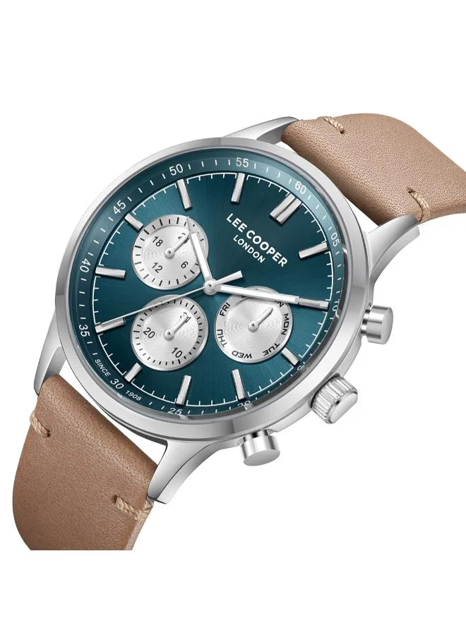 Lee Cooper Men's Leather Multi Function Watch LC08001.371 - 43.5 mm