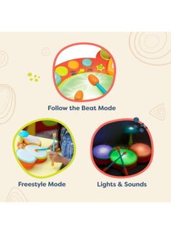 Land of B. Little Beats Toy Drum Set  - Image 4