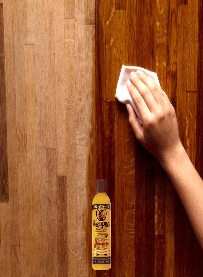 Howard Products Feed-N-Wax Wood Polish & Conditioner, 8 oz, Orange - Image 2
