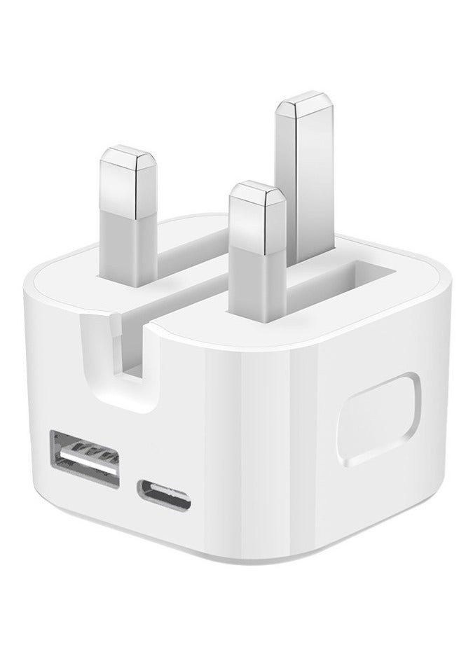 35W USB-C Power Adapter White Charger Fast USB C Charger iPhone 15 Fast Charger Head Type-C Power Plug Universal Travel Adapter USB-C Plug For Both Android And Apple Can Charge iPhone 15/15 Pro Max/15 Pro/15 Plus/14/13/12/11,etc White - Image 1