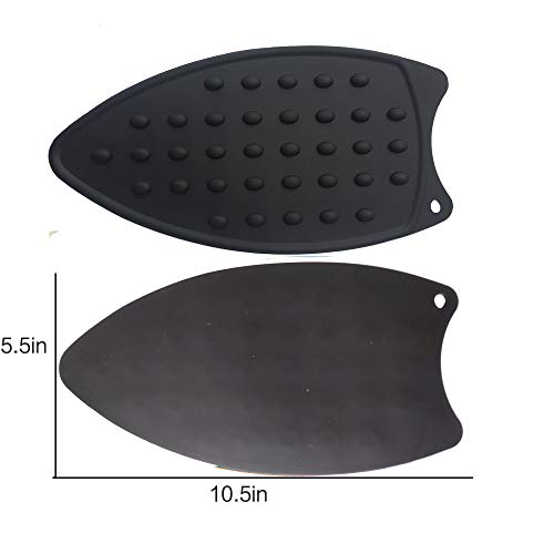 Tangser Multipurpose Silicone Iron Rest Pad for Ironing Board Hot Resistant Mat,Silicone Heat Resistant Iron Rest Pad (Red) - Image 2