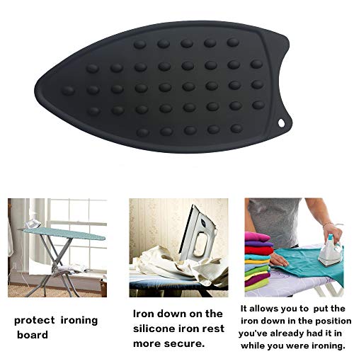 Tangser Multipurpose Silicone Iron Rest Pad for Ironing Board Hot Resistant Mat,Silicone Heat Resistant Iron Rest Pad (Red) - Image 4