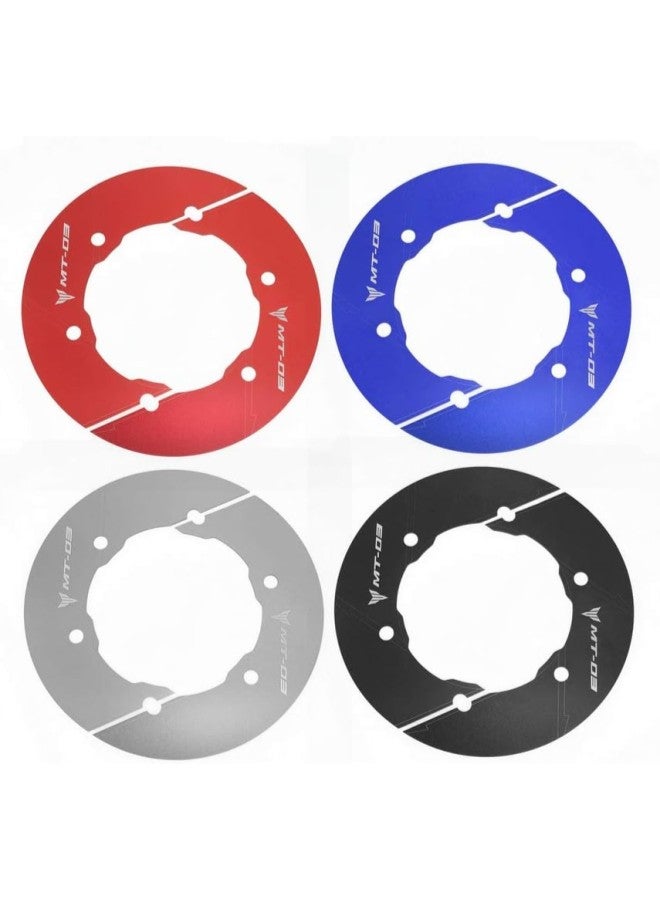 klarako Transmission Belt Guard Pulley Sprocket Chain Cover For MT03/MT03 5YK 2006 2007 2008 2009 2010 2011 2012 (Red)