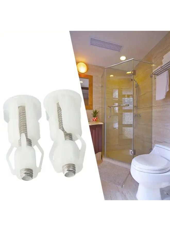 2pcs Toilet Seat Fixing Kit Plastic Stainless Steel Top Fix Attachment WC Blind Hole Fitting - Image 3