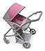 Badger Basket Voyage Twin Carriage Doll Stroller for 18 to 20Inch Dolls with Rotating Pram Handle and Storage Features Perfect for Little Mommies on The Go - Image 2