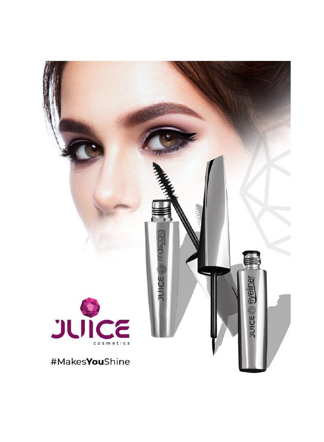 JUICE Liquid Eyeliner El04 & Mascara Ms04 Combo Waterproof Sweat Proof & Smudge Proof Pack Of 2 Black - Image 2