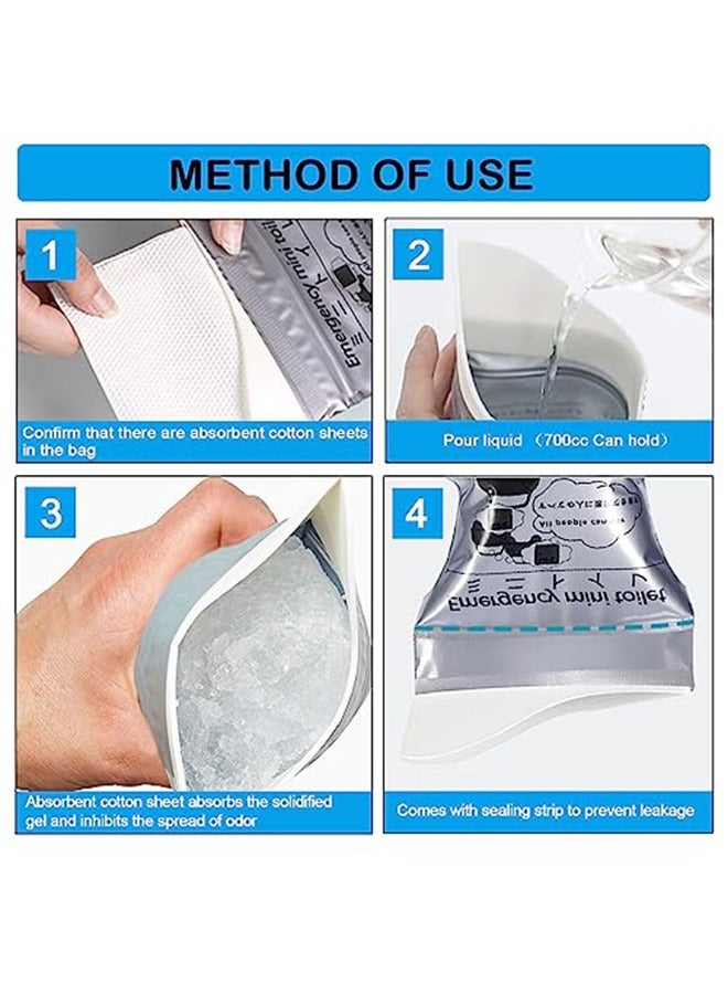 DBLEW Emergency Mini Toilet-Car Emergency Urine Bag, Portable Urine Bag Outdoor Camping Trip Vomit Bag 4PCS - Image 3
