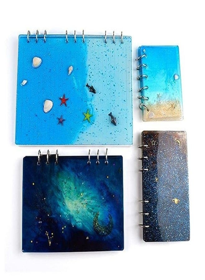 SNOOGG Pack of 3 Combo of 2Pc of A4 Size Notebook and 3Pc Penmold Mold for Silicone Epoxy Resin Casting, DIY Project, Dairy, Secret Dairies Personal daires - Image 5