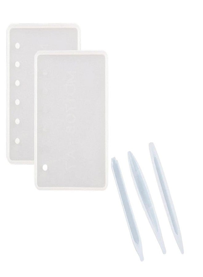 SNOOGG Pack of 3 Combo of 2Pc of A4 Size Notebook and 3Pc Penmold Mold for Silicone Epoxy Resin Casting, DIY Project, Dairy, Secret Dairies Personal daires - Image 1