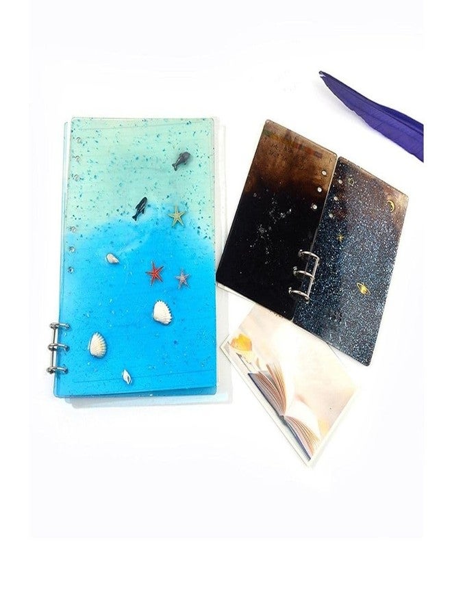 SNOOGG Pack of 3 Combo of 2Pc of A4 Size Notebook and 3Pc Penmold Mold for Silicone Epoxy Resin Casting, DIY Project, Dairy, Secret Dairies Personal daires - Image 4