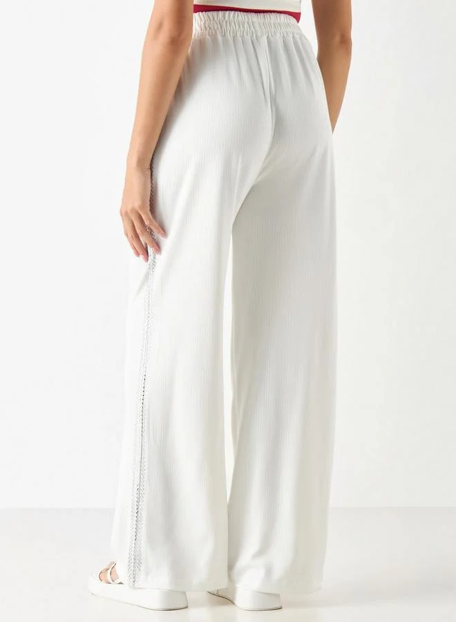 2Xtremz 2Xtremz Textured Pants with Elasticated Waistband and Pockets