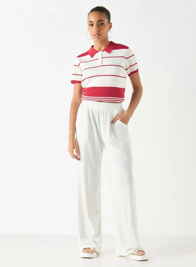 2Xtremz 2Xtremz Textured Pants with Elasticated Waistband and Pockets