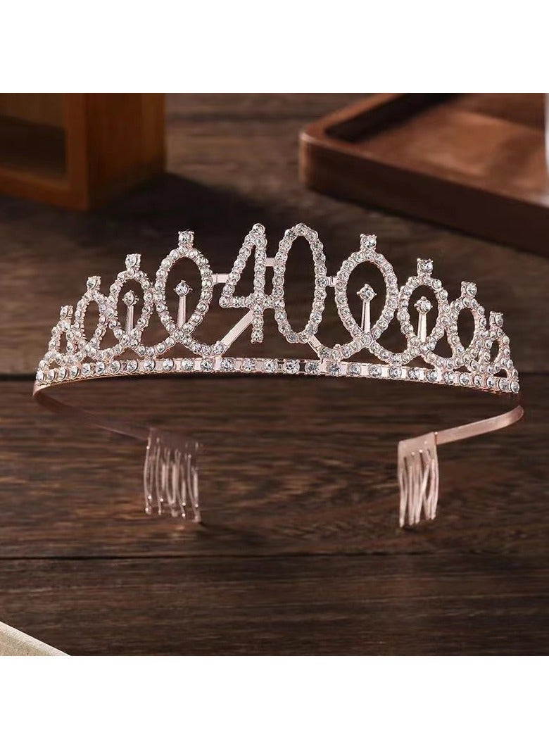 Loquat Crystal Crown Crown Headband