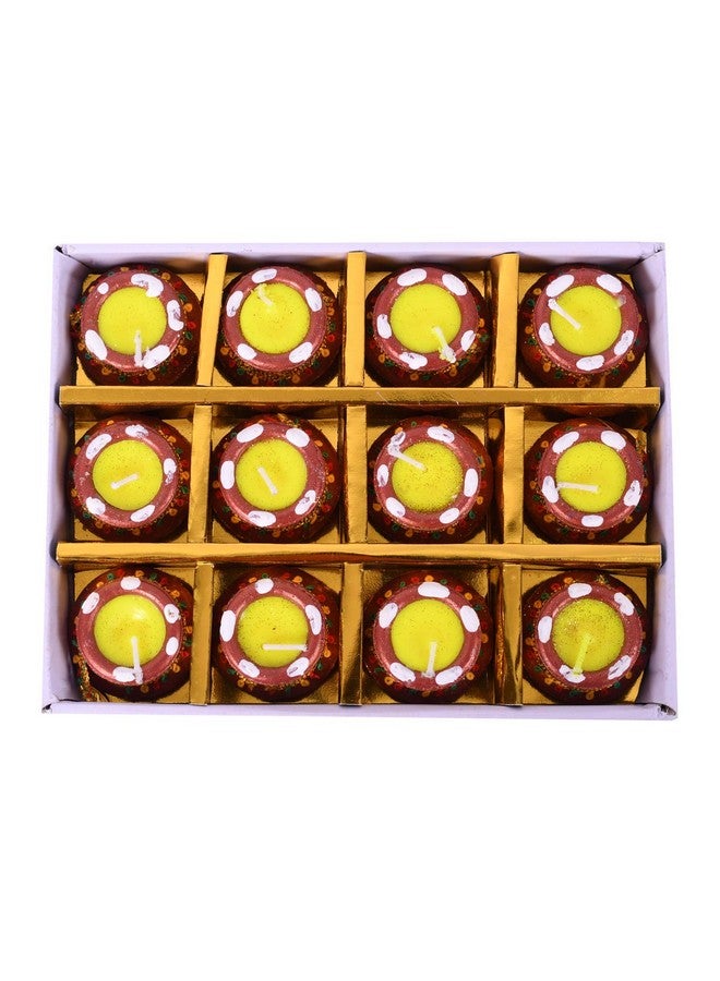 Collectible India 24 Matki Diya for Puja Diwali Decoration Terracotta Clay Diyas Tealight Candles Christmas Xmas Decoration Items for Home (Set of 24) - Image 4