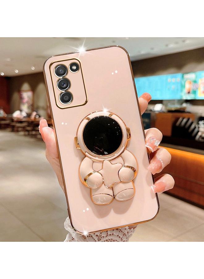 erorex Case For Samsung Galaxy A02s EU Embrace Stars Electroplating Astronaut Holder Phone Case - Image 1