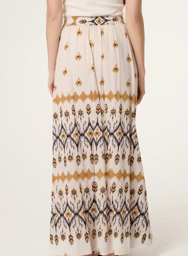 بلو فانيلا Embroidered Midi Skirt