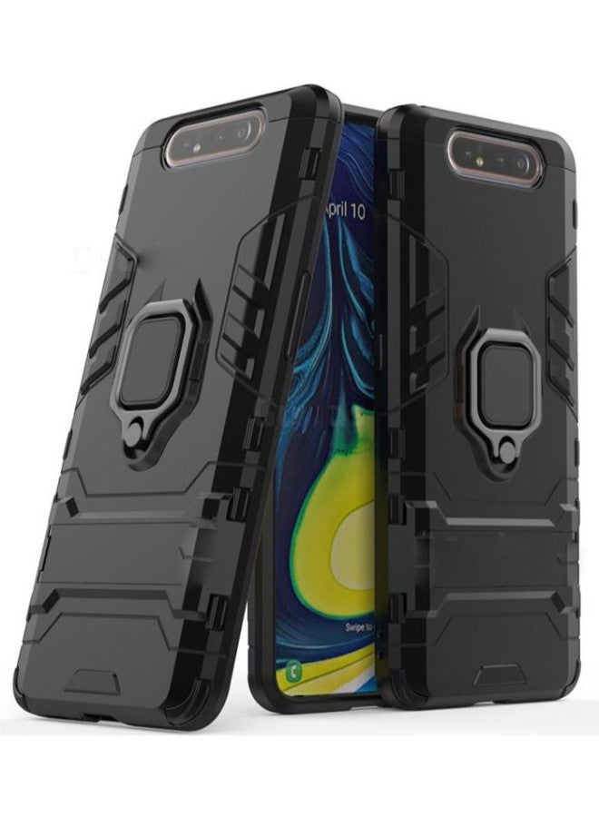 اليشمك غطاء حماية واقٍ لهاتف سامسونج جالاكسي A80 أسود - Image 3