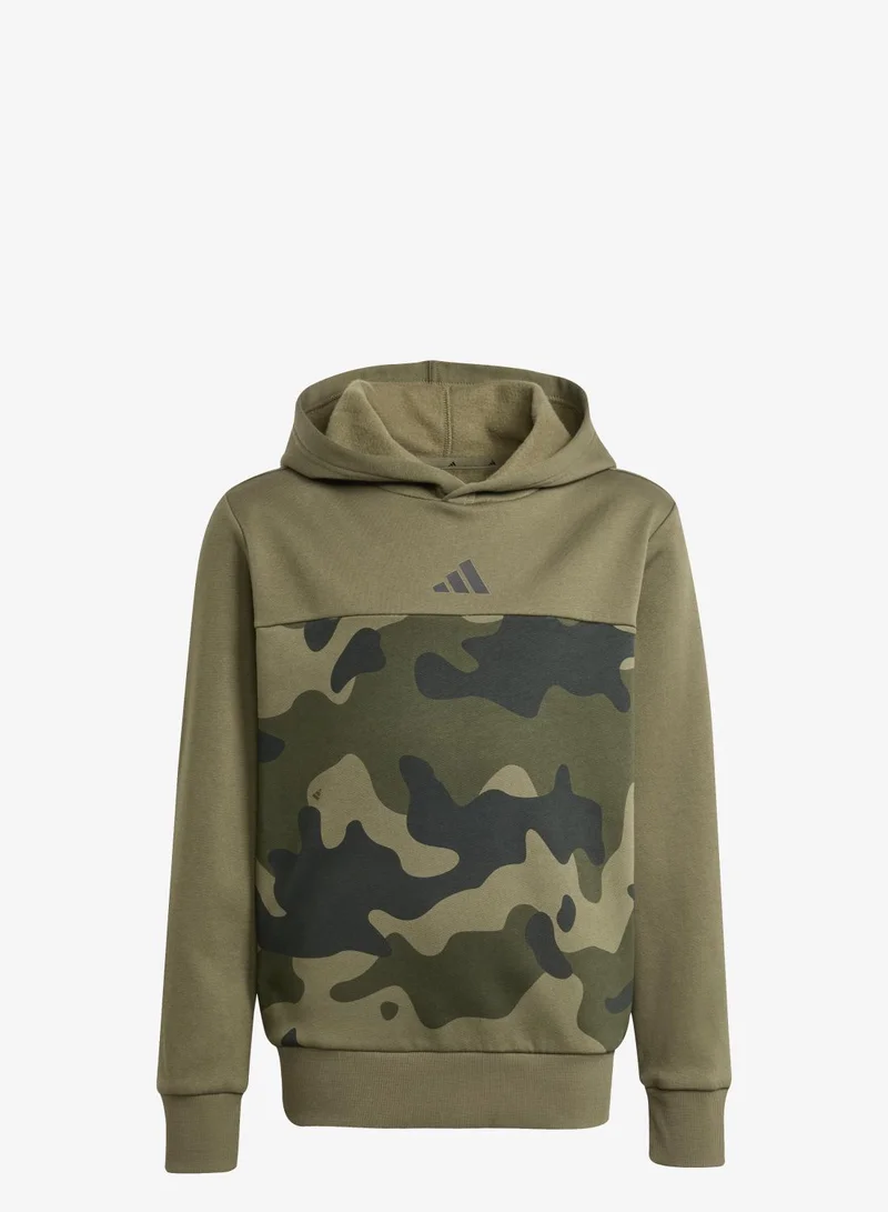 Adidas Seasonal Essentials Camo Fleece Hoodie Kids