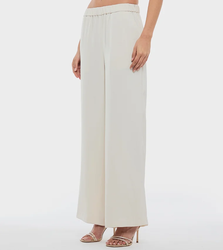 بي سي بي جي BCBG BASIC WIDE LEG PANTS
