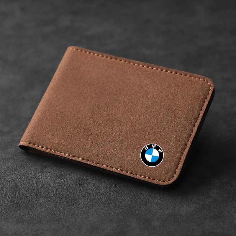 Generic BMW Suede Leather Driving License Holder BMW [brown] suede certificate bag