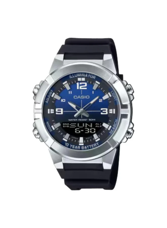 CASIO Men's Resin Analog-Digital Watch AMW-870A-2AVDF - 44 mm
