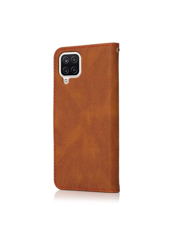 Zaboon Case For Huawei P40 lite Dual-color Stitching Leather Phone Case - Image 3