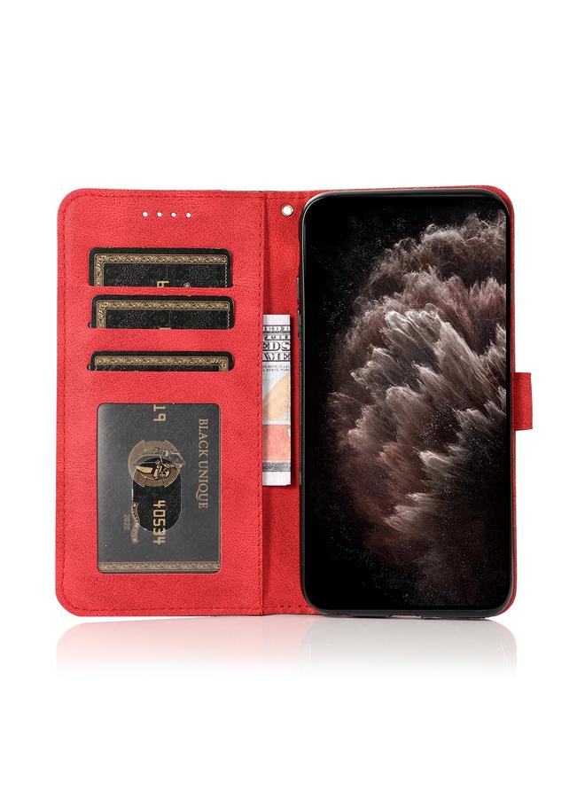 Zaboon Case For Huawei P40 lite Dual-color Stitching Leather Phone Case - Image 4