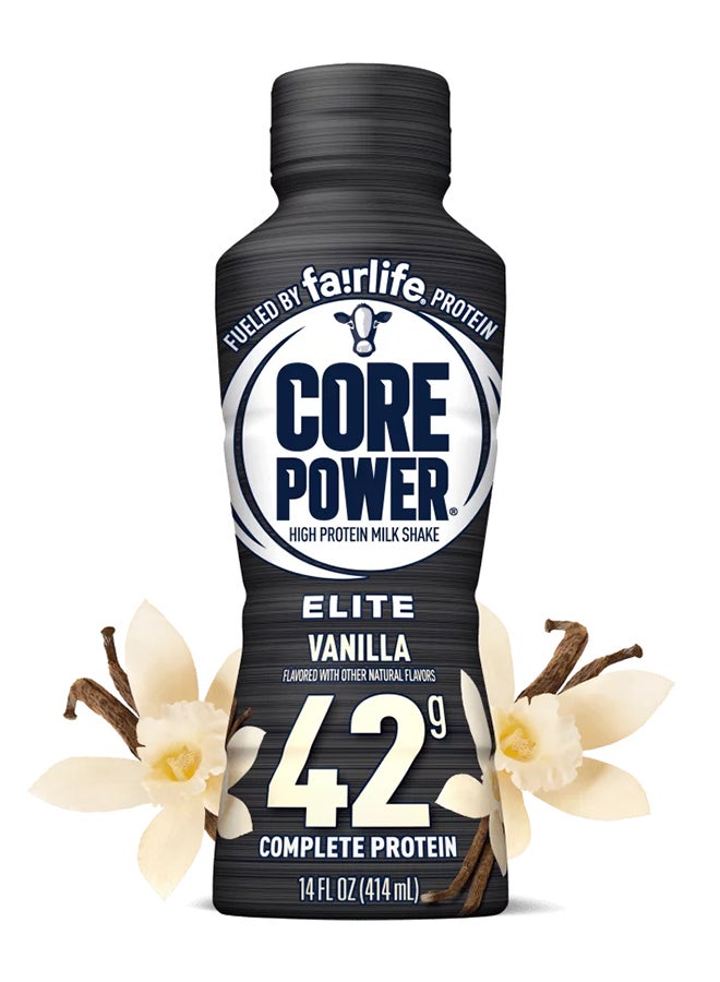 Fairlife فيرلايف كور باور هاي بروتين ميلك شيك إيليت فانيلا 414 مل، مع 42 ج بروتين، 1X6 باك - Image 4