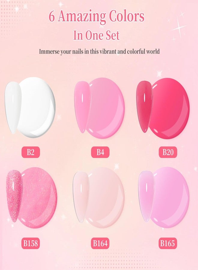 BQAN Poly Nail Gel Kit - 6 Colors Builder Gel for Long-Lasting Nail Extensions | 15ml Each | Salon-Quality DIY & Home Use | Low Odor - Image 3
