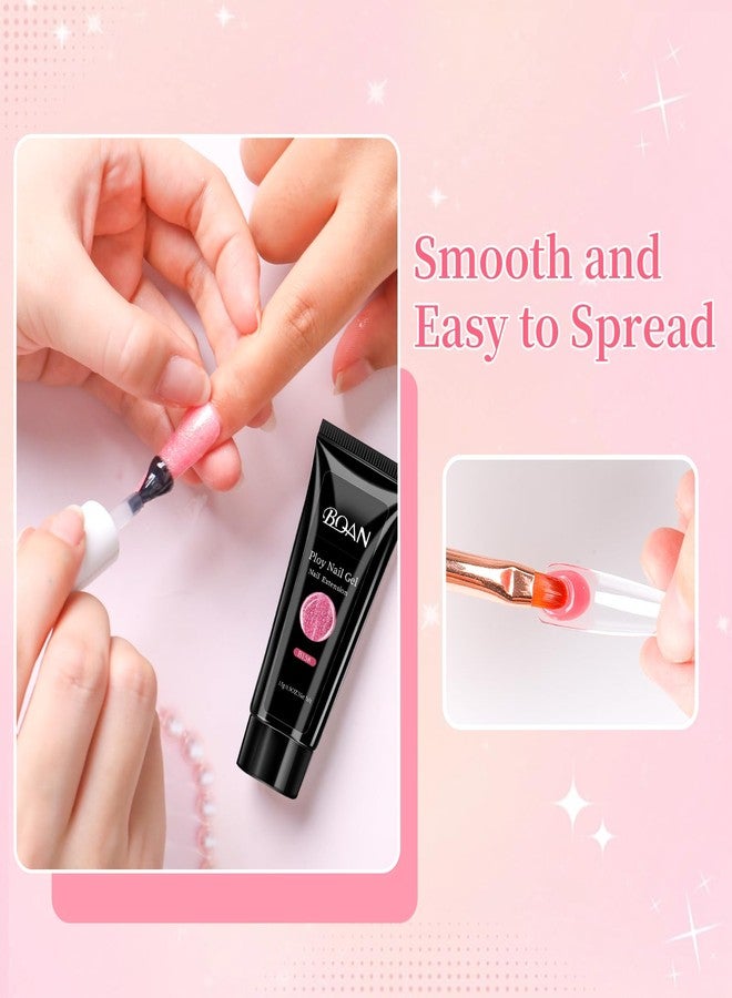 BQAN Poly Nail Gel Kit - 6 Colors Builder Gel for Long-Lasting Nail Extensions | 15ml Each | Salon-Quality DIY & Home Use | Low Odor - Image 5