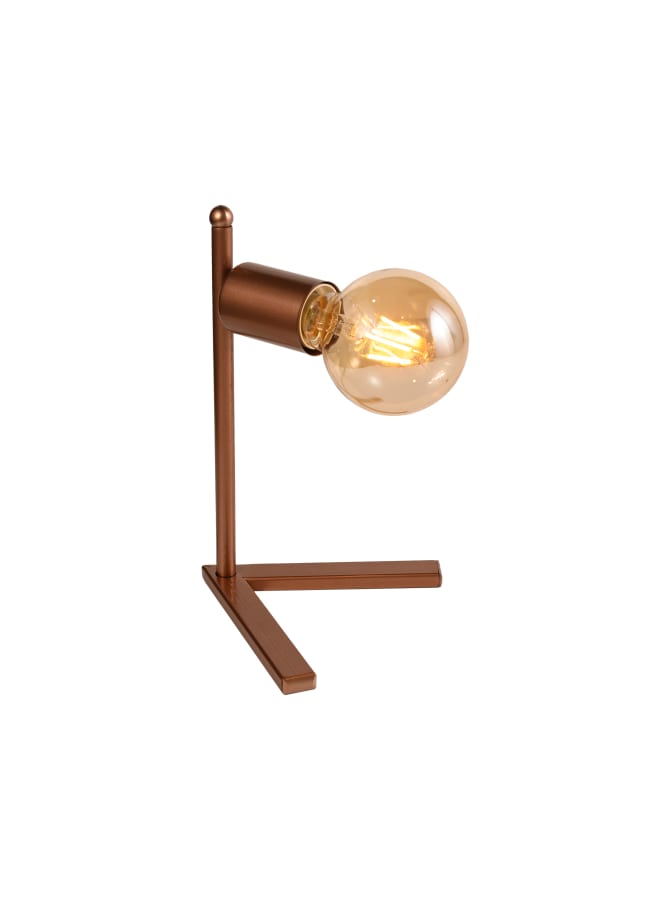 Modern Table Lamp for Bedroom & Living Room | Color: Copper | Size: 25x15x15 cm