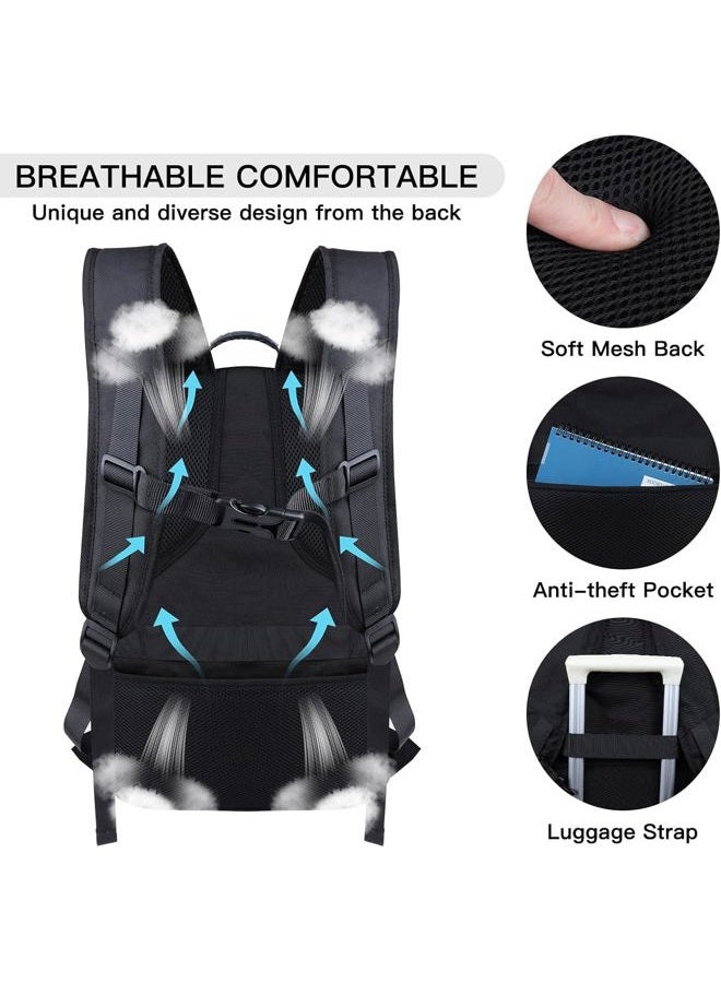 ANTERK Travel Backpack, 18.4 Inch Laptop Backpacks for Men Women with USB Port, 55L Anti Theft Water Resistant College Bussiness TSA Airline Approved Work Computer Backpack, Purple - Image 2