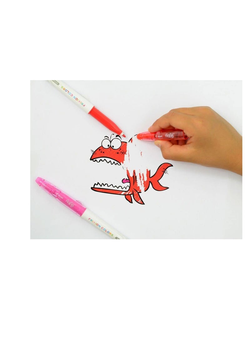 Pilot Frixion Colors Erasable Marker - 12 Color set/Value set Which Attached the Eraser Only for Friction - Image 3