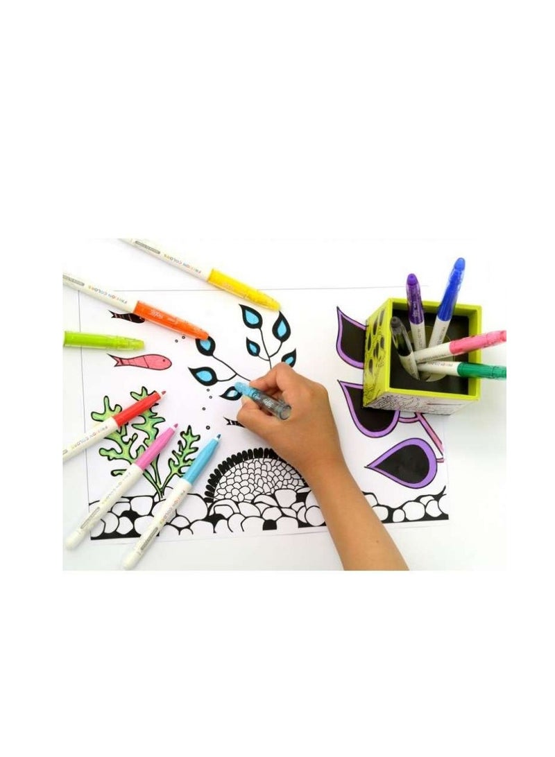 Pilot Frixion Colors Erasable Marker - 12 Color set/Value set Which Attached the Eraser Only for Friction - Image 4