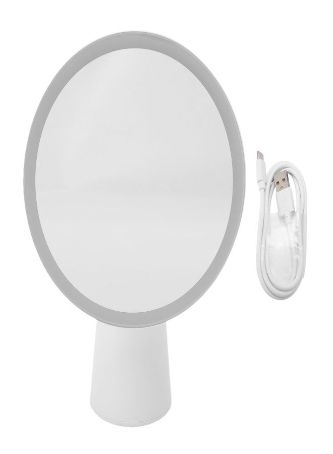 Sunscreen Test Mirror 7.6 Inch Type-C Rechargeable Support Phone Charging Portable Travel Makeup Mirror with LED Light - Image 1
